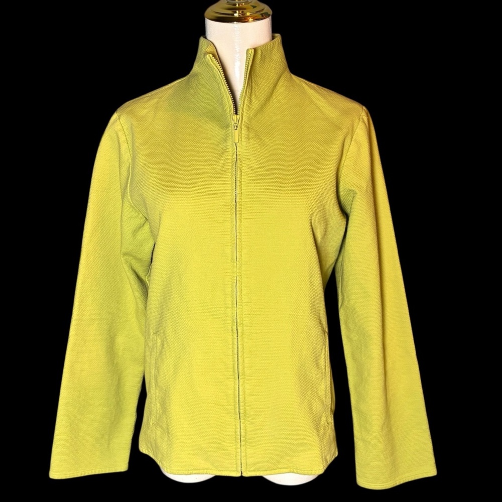 Eileen Fisher Chartreuse Utility Jacket